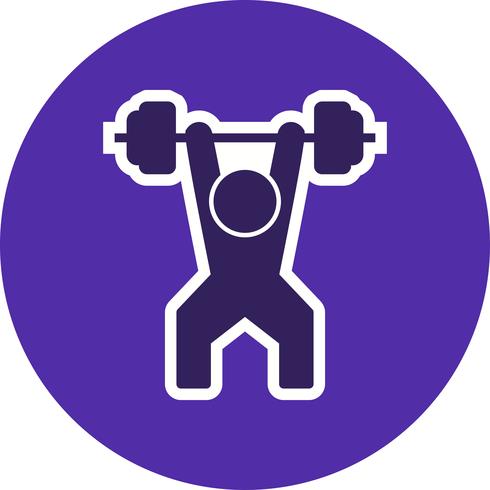Weightlifting Icon Vector Illustration