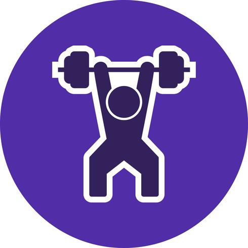 Weightlifting Icon Vector Illustration