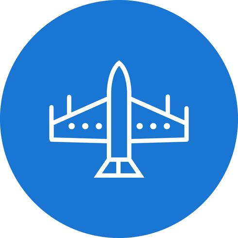 Vector icono de avión de combate