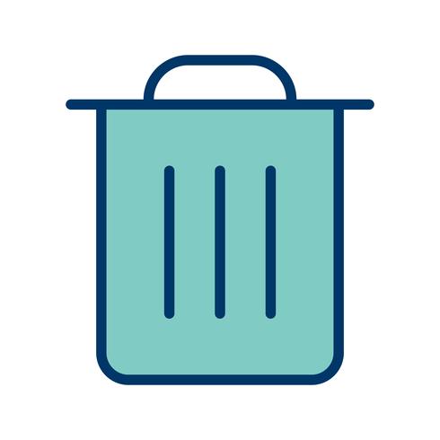 Icono de basura Vector ilustración