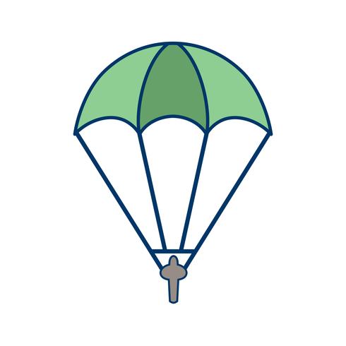 Parachutist Icon Vector Illustration