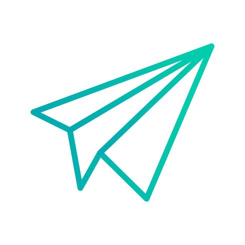 Paper Plane Icon Vector Illustration