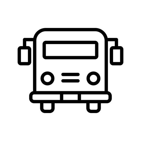 Vector de icono de autobús escolar