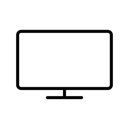 Vector icono de LCD