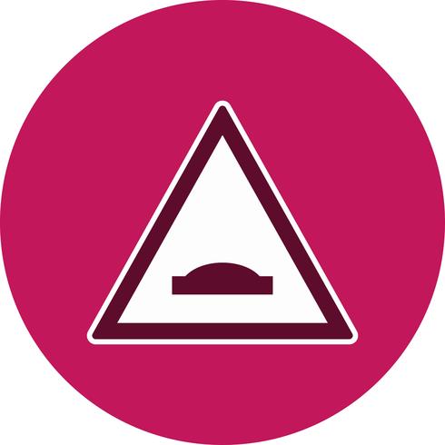 Vector Hump Bridge Road Sign Icon