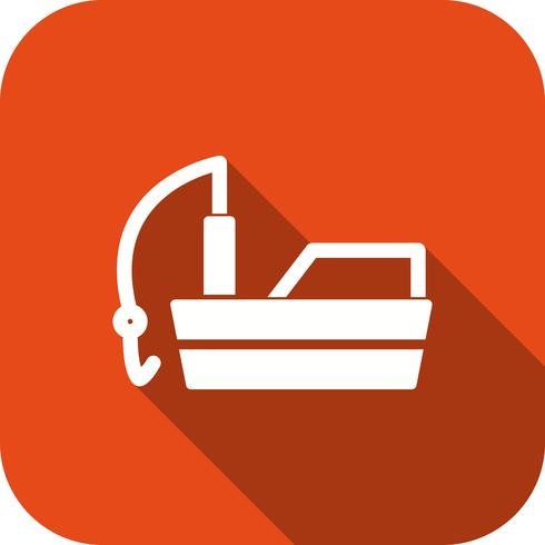 Vector Fishing Boat Icon