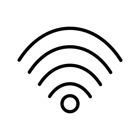 Icono de vector wifi