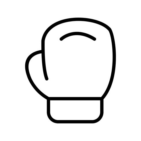 Icono de boxeo ilustración vectorial vector