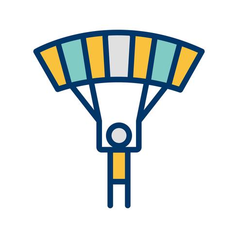 Parachutist Icon Vector Illustration