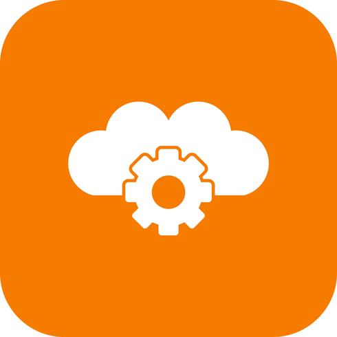 Vector Cloud Settings Icon