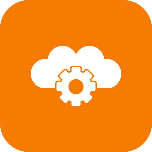 Icono de Vector Cloud Settings