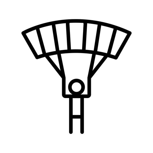 Parachutist Icon Vector Illustration