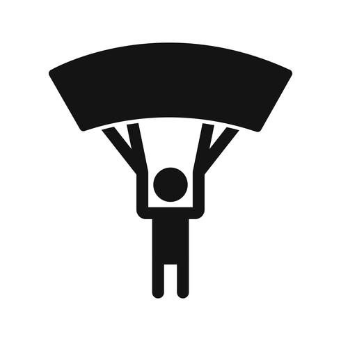 Parachutist Icon Vector Illustration
