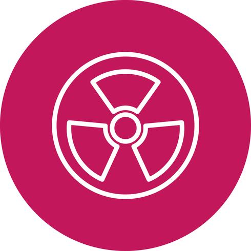 Vector Radio Active Road Sign Icon
