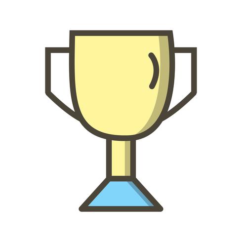 Icono de trofeo de ilustración vectorial vector