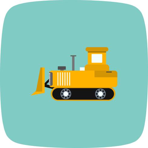 Vector Bulldozer Icon