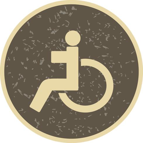 Vector icono de discapacitados