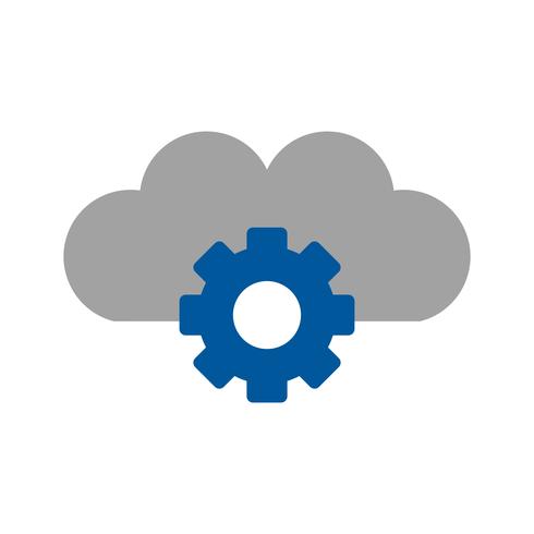 Vector Cloud Settings Icon