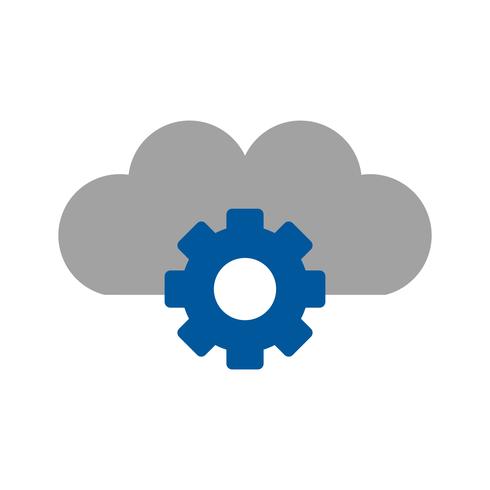 Icono de Vector Cloud Settings