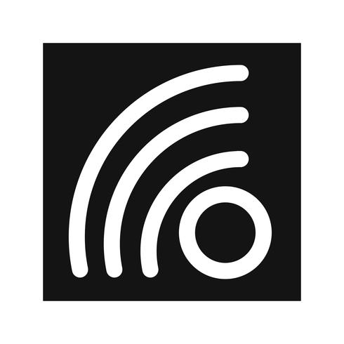 icono de vector rss feed