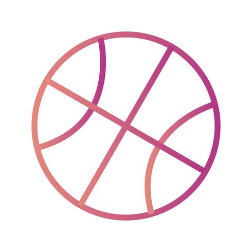 Icono de baloncesto Vector ilustración