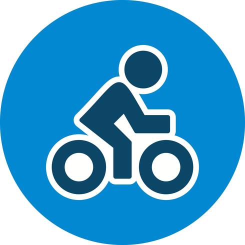 Cyclist Icon Vector Illustration