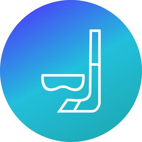 Ilustración de vector de icono de snorkel