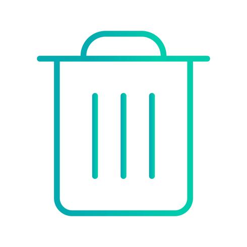 Icono de basura Vector ilustración