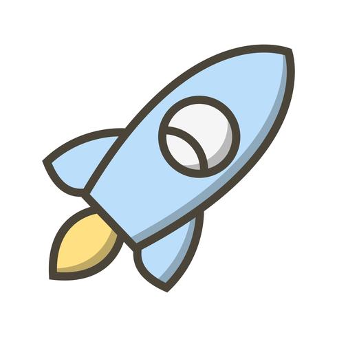 Vector icono de cohete