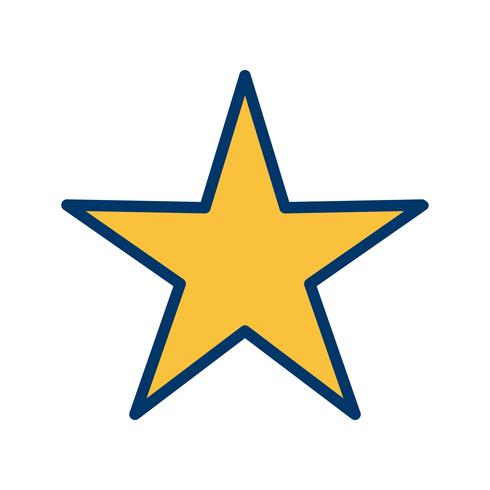 Icono de estrella vector illustration