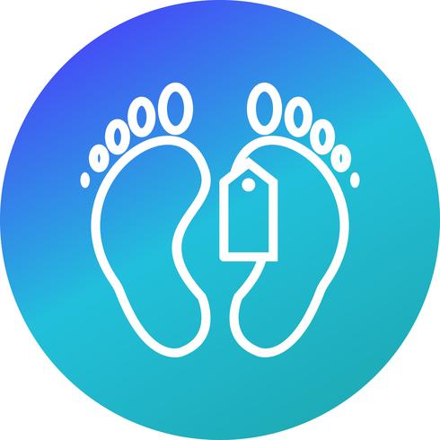 Vector Toe Tag Icon