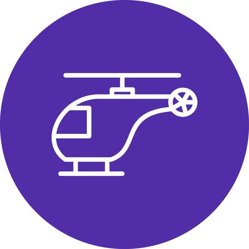 Vector icono de helicóptero
