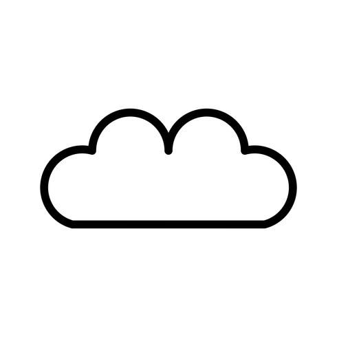 Vector icono de nube