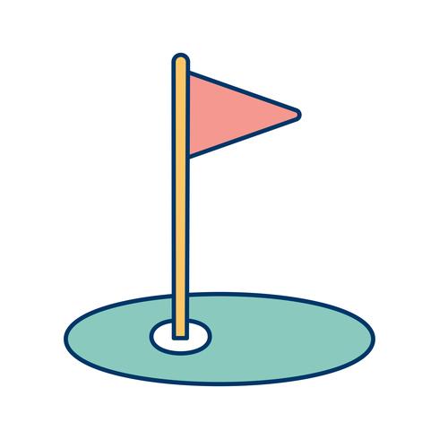 Icono de golf vector illustration