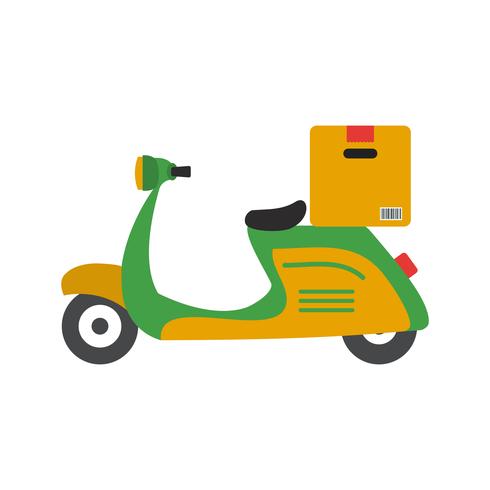 Vector Delivery Motorbike Icon