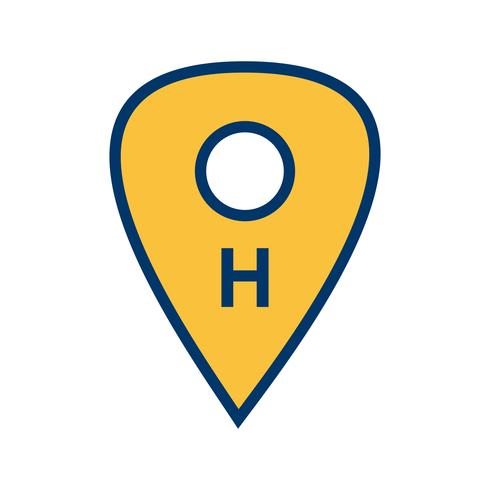 Vector Hospital Location Icon
