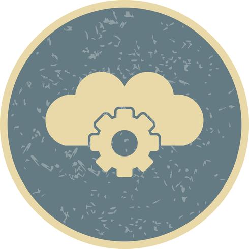 Vector Cloud Settings Icon