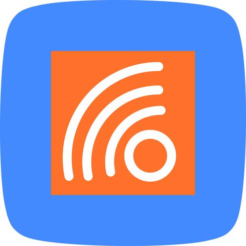 icono de vector rss feed