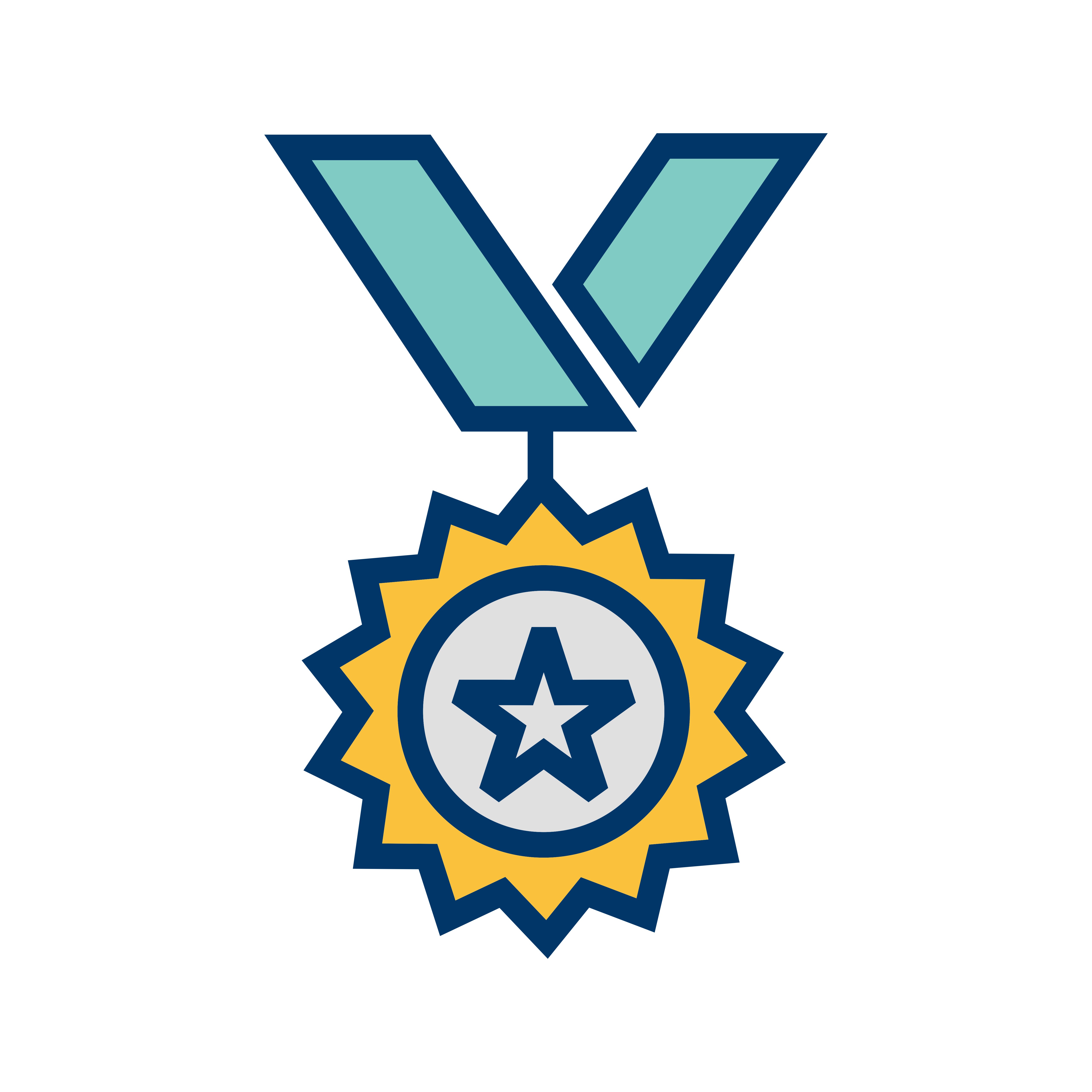 Download Medal Icon Vector Illustration 424919 Vector Art at Vecteezy