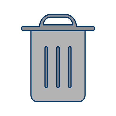 Icono de basura Vector ilustración