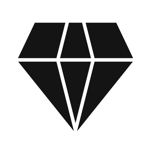 Vector icono de diamante