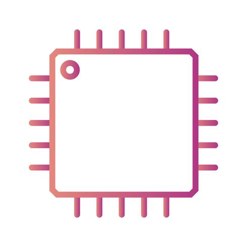 Icono de procesador de vectores