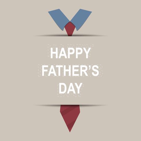 Happy Father’s Day greeting card. Design with bow tie, mustache, black glasses on retro paper background. vector