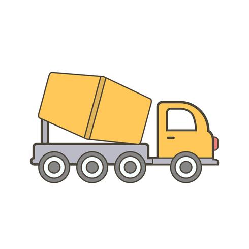 Vector Concrete Mixer Icon