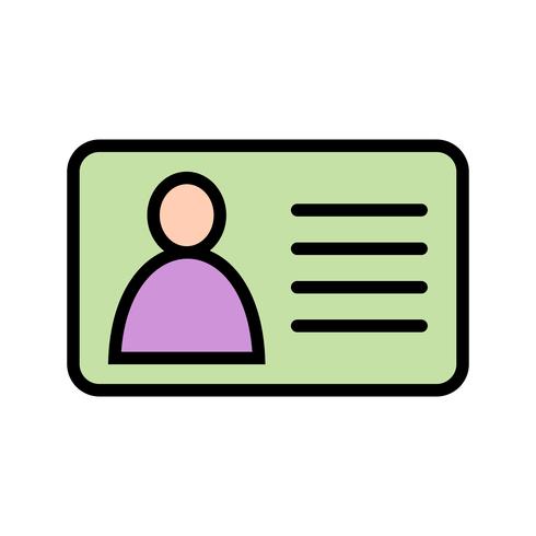 Vector Identity Card Icon