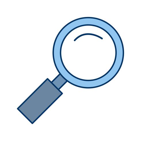 Magnifying Glass Icon Vector Illustration