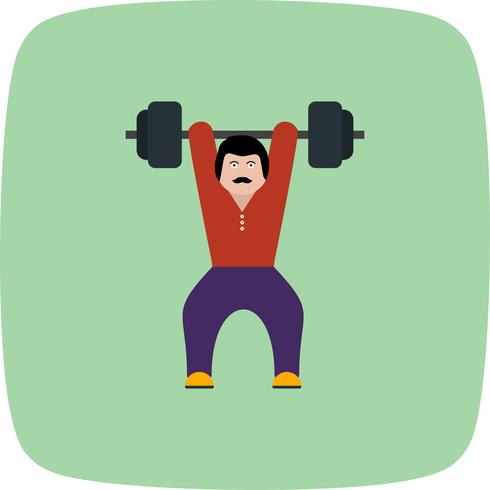 Weightlifting Icon Vector Illustration