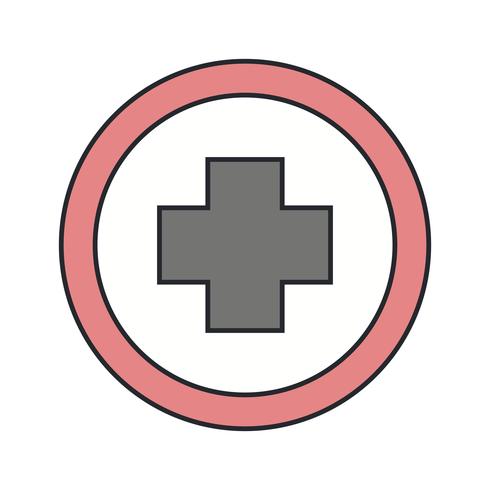 Vector Hospiatal Road Sign Icon