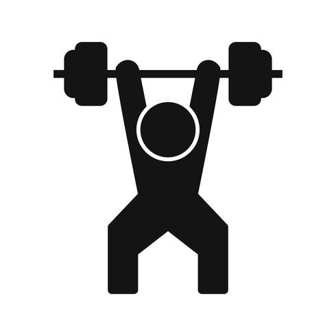 Weightlifting Icon Vector Illustration