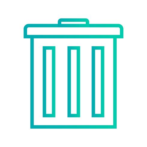 Vector icono de basura